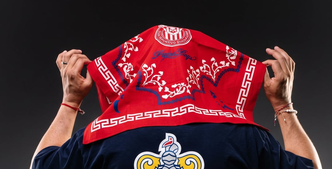 Paisa Boys x Chivas campaign image featuring the brand's signature bandana