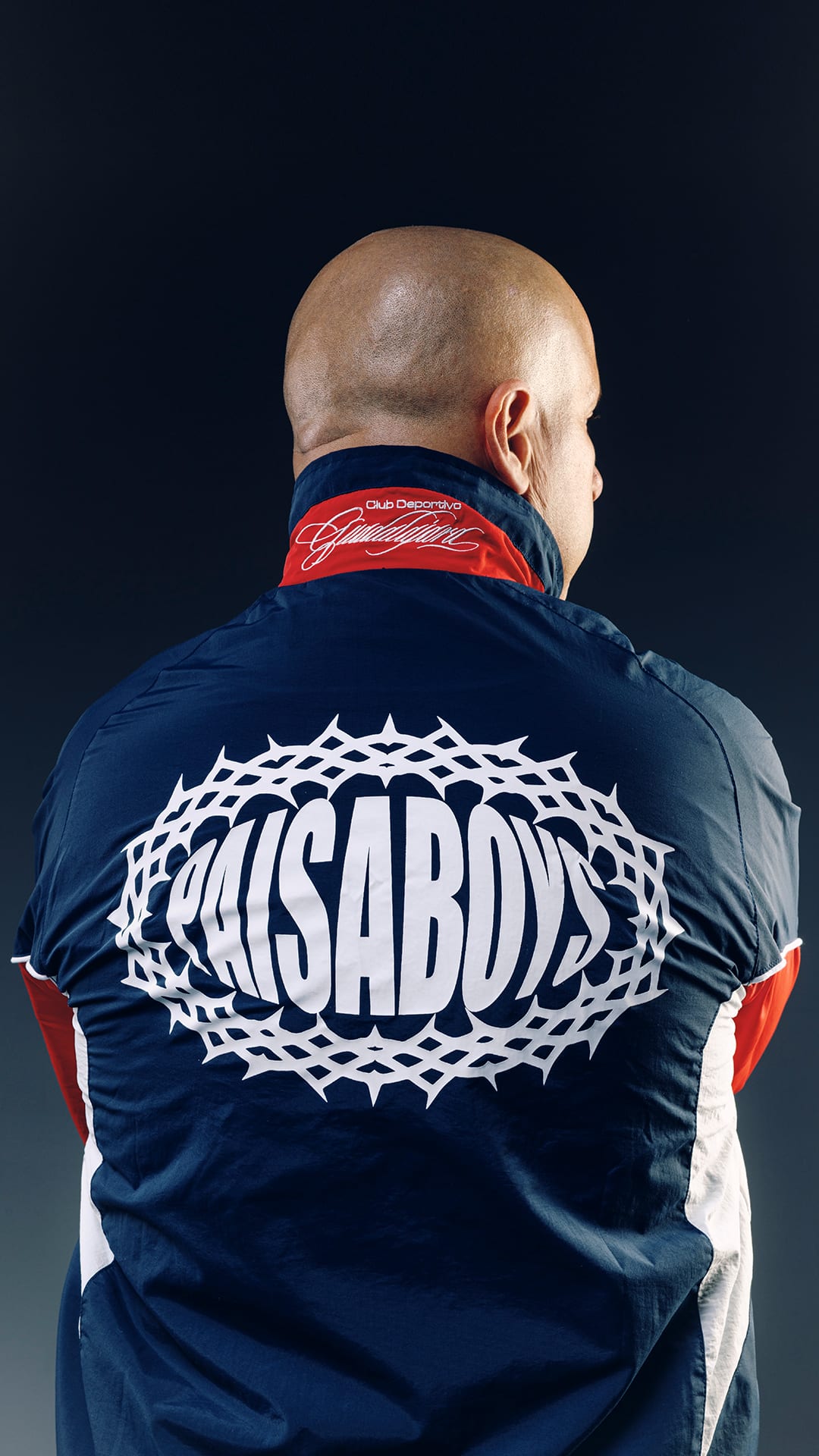 Paisa Boys x Chivas social ad creative in the brand's catalog photography style